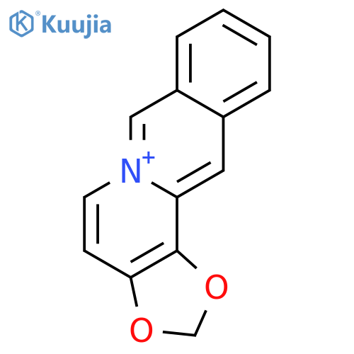 Benzo[g]-1,3-dioxolo[4,5-a]quinolizinium(8CI,9CI) structure