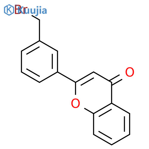 4H-1-Benzopyran-4-one, 2-[3-(bromomethyl)phenyl]- structure