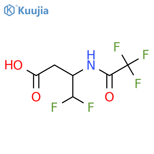 4,4-Difluoro-3-(trifluoroacetamido)butanoic acid structure
