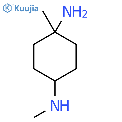 N1,4-dimethylcyclohexane-1,4-diamine structure