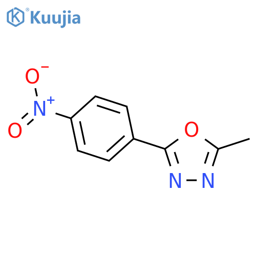 2-Methyl-5-(4-nitro-phenyl)-1,3,4oxadiazole structure