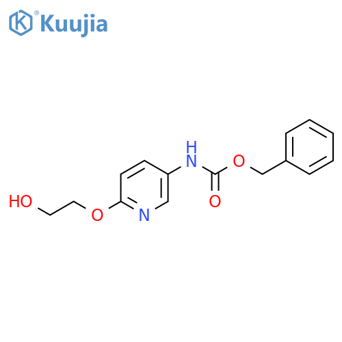 benzyl N-6-(2-hydroxyethoxy)pyridin-3-ylcarbamate structure