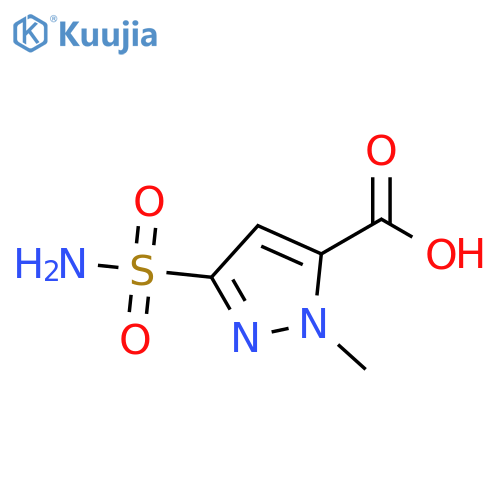 3-(Aminosulfonyl)-1-methyl-1H-pyrazole-5-carboxylic acid structure
