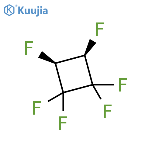 Cyclobutane,1,1,2,2,3,4-hexafluoro-, (3R,4S)-rel- structure