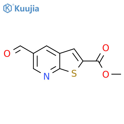 methyl 5-formylthieno2,3-bpyridine-2-carboxylate structure