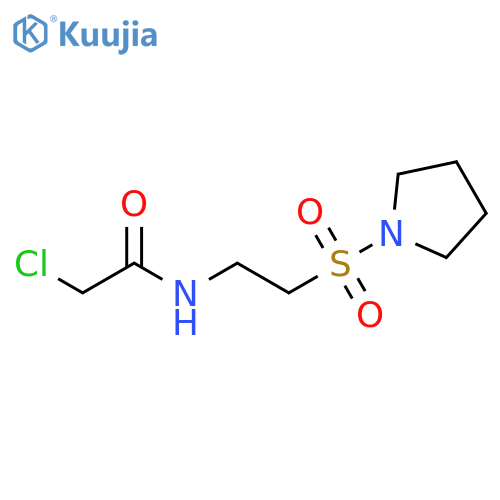 2-chloro-N-2-(pyrrolidine-1-sulfonyl)ethylacetamide structure