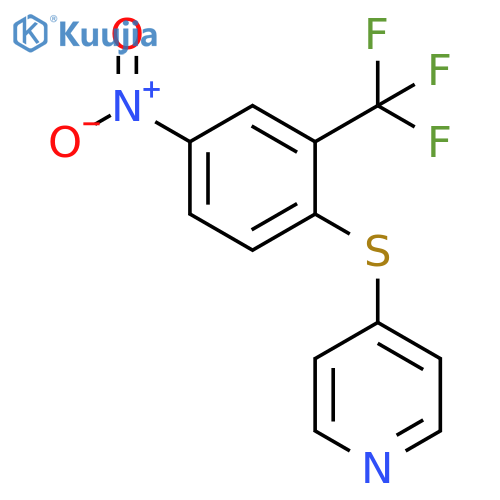 Pyridine, 4-[[4-nitro-2-(trifluoromethyl)phenyl]thio]- structure