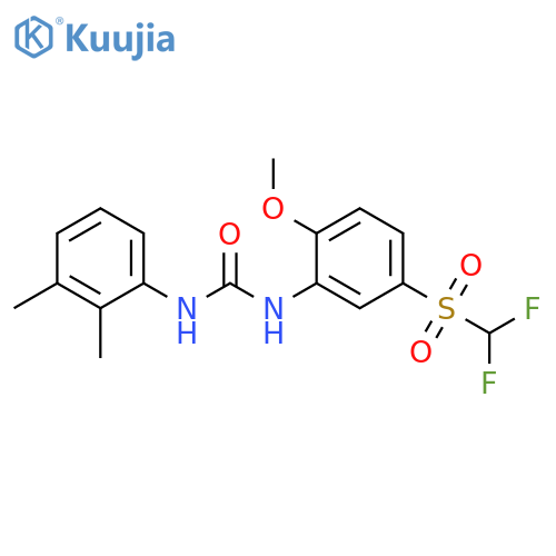 Urea,N-[5-[(difluoromethyl)sulfonyl]-2-methoxyphenyl]-N'-(2,3-dimethylphenyl)- structure
