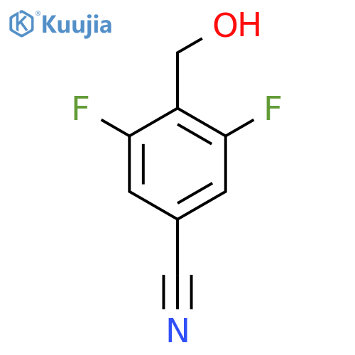 3,5-Difluoro-4-(hydroxymethyl)benzonitrile structure