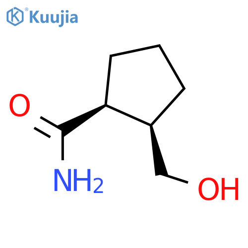 Cyclopentanecarboxamide,2-(hydroxymethyl)-, (1S,2R)- structure