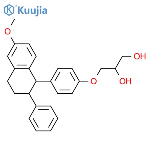 3-[4-(6-Methoxy-2-phenyl-1,2,3,4-tetrahydronaphthalen-1-yl)phenoxy]propane-1,2-diol structure