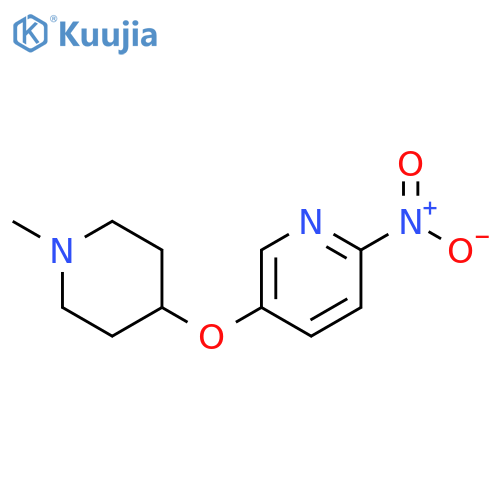 Pyridine, 5-[(1-methyl-4-piperidinyl)oxy]-2-nitro- structure