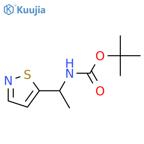 Carbamic acid, N-[1-(5-isothiazolyl)ethyl]-, 1,1-dimethylethyl ester  structure