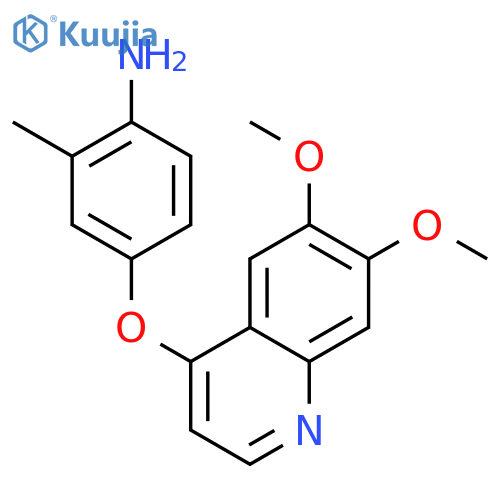 Benzenamine, 4-[(6,7-dimethoxy-4-quinolinyl)oxy]-2-methyl- structure