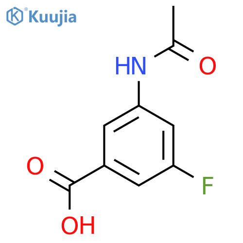 3-Acetamido-5-fluorobenzoic acid structure