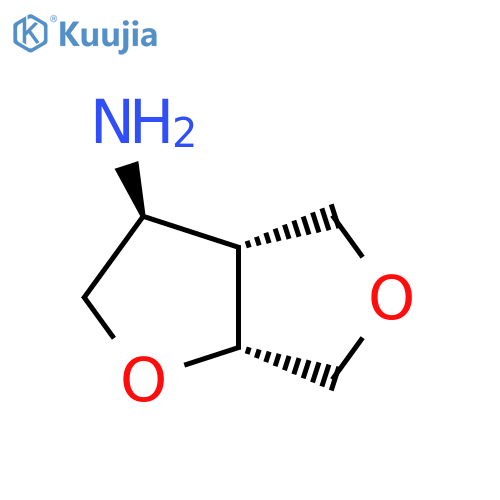 rac-(3R,3aS,6aS)-hexahydrofuro[2,3-c]furan-3-amine structure