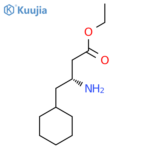 ethyl (3R)-3-amino-4-cyclohexylbutanoate structure