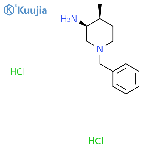 (3S,4S)-1-benzyl-4-methylpiperidin-3-amine;dihydrochloride structure