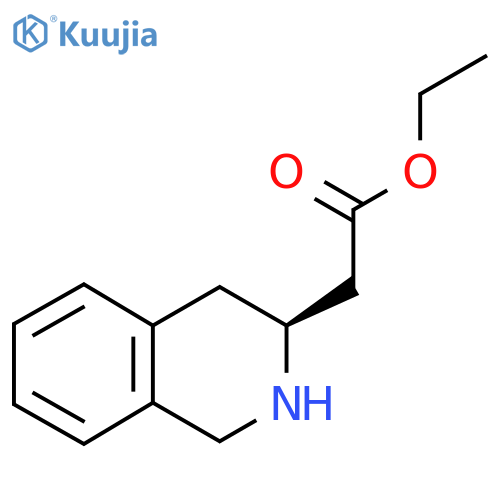 Ethyl 2-[(3S)-1,2,3,4-tetrahydroisoquinolin-3-yl]acetate structure