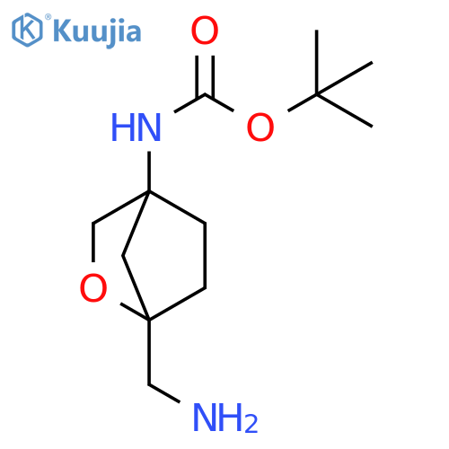 Carbamic acid, N-[1-(aminomethyl)-2-oxabicyclo[2.2.1]hept-4-yl]-, 1,1-dimethylethyl ester structure