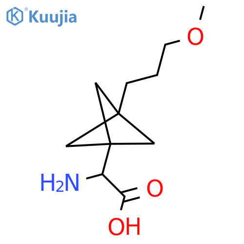 2-Amino-2-[3-(3-methoxypropyl)-1-bicyclo[1.1.1]pentanyl]acetic acid structure
