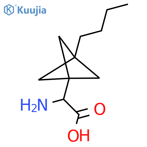 2-Amino-2-(3-butyl-1-bicyclo[1.1.1]pentanyl)acetic acid structure