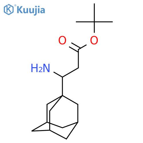 Tert-butyl 3-(1-adamantyl)-3-aminopropanoate structure