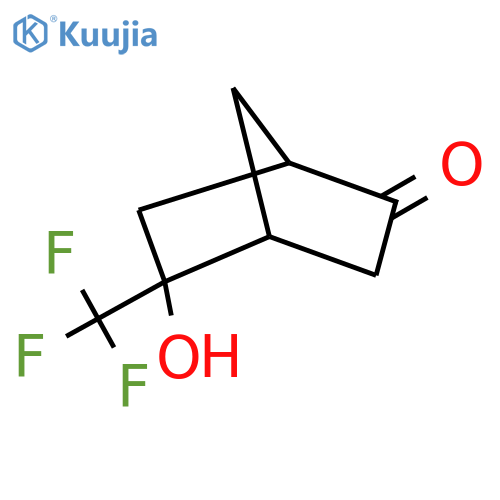 5-Hydroxy-5-(trifluoromethyl)bicyclo[2.2.1]heptan-2-one structure