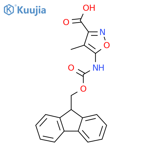 5-({[(9H-fluoren-9-yl)methoxy]carbonyl}amino)-4-methyl-1,2-oxazole-3-carboxylic acid structure
