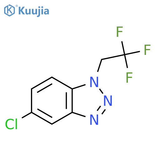 5-chloro-1-(2,2,2-trifluoroethyl)-1H-1,2,3-benzotriazole structure