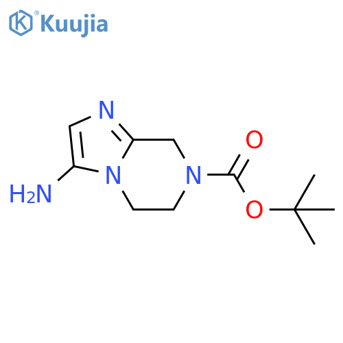 tert-butyl 3-amino-5H,6H,7H,8H-imidazo1,2-apyrazine-7-carboxylate structure