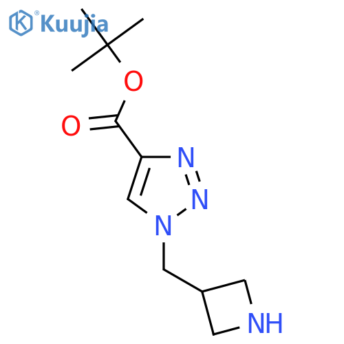 Tert-butyl 1-(azetidin-3-ylmethyl)triazole-4-carboxylate structure