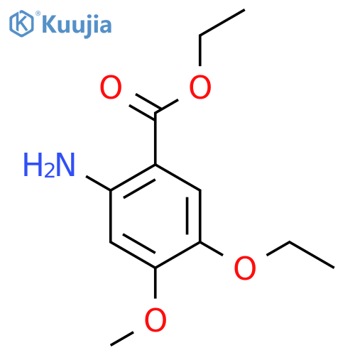 Ethyl 2-amino-5-ethoxy-4-methoxybenzoate structure