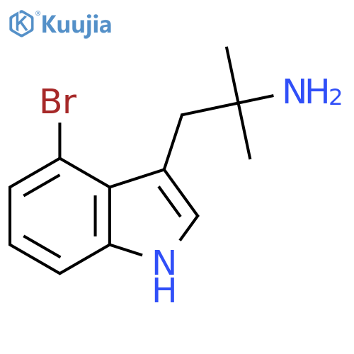 1-(4-Bromo-1H-indol-3-yl)-2-methylpropan-2-amine structure