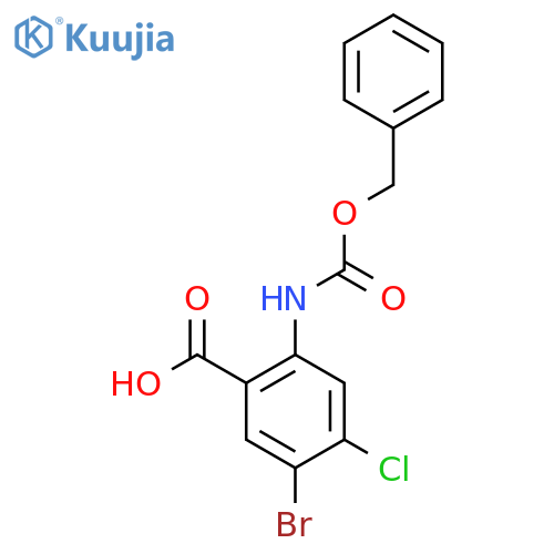 2-{[(Benzyloxy)carbonyl]amino}-5-bromo-4-chlorobenzoic acid structure