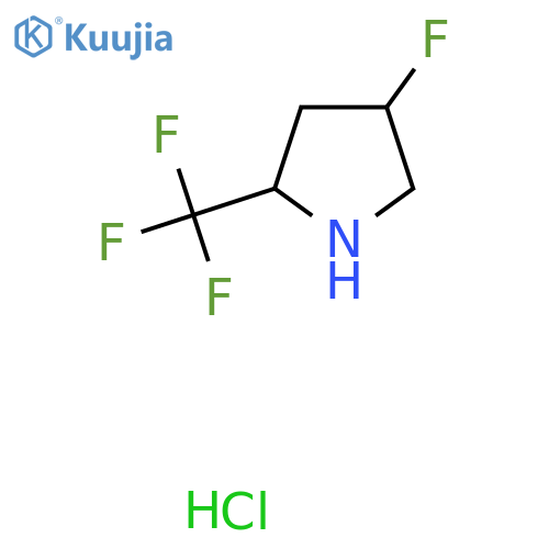 4-fluoro-2-(trifluoromethyl)pyrrolidine hydrochloride structure