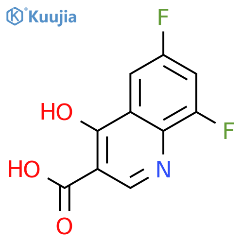 6,8-difluoro-4-hydroxyquinoline-3-carboxylic acid structure