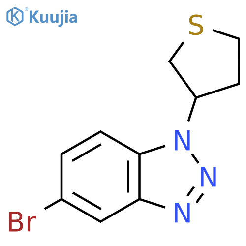 5-bromo-1-(thiolan-3-yl)-1H-1,2,3-benzotriazole structure