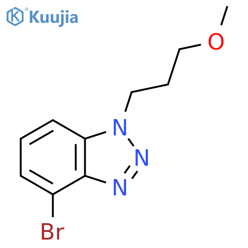 4-bromo-1-(3-methoxypropyl)-1H-1,2,3-benzotriazole structure