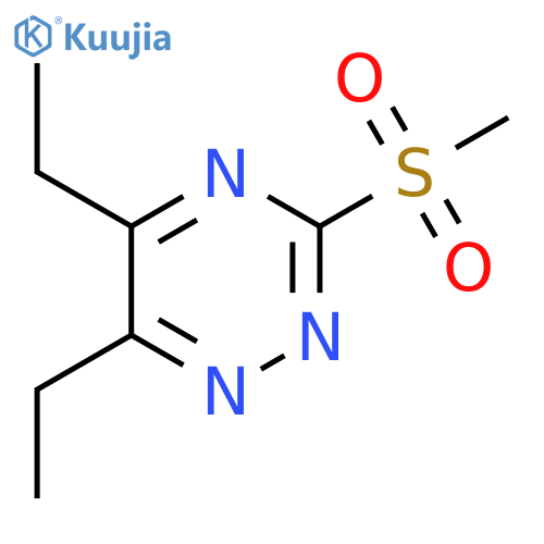 5,6-Diethyl-3-methanesulfonyl-1,2,4-triazine structure