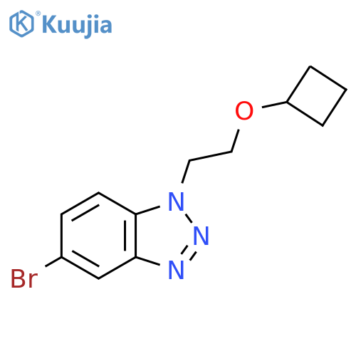5-bromo-1-(2-cyclobutoxyethyl)-1H-1,2,3-benzotriazole structure