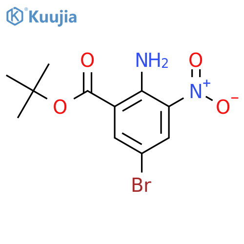 Tert-butyl 2-amino-5-bromo-3-nitrobenzoate structure