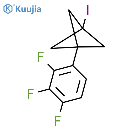 1-Iodo-3-(2,3,4-trifluorophenyl)bicyclo[1.1.1]pentane structure