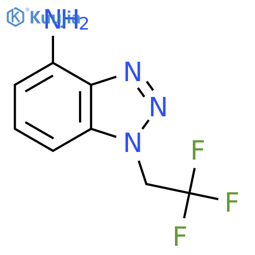 1-(2,2,2-trifluoroethyl)-1H-1,2,3-benzotriazol-4-amine structure