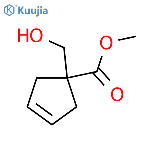 Methyl 1-(hydroxymethyl)cyclopent-3-ene-1-carboxylate structure
