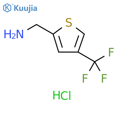 2-Thiophenemethanamine, 4-(trifluoromethyl)-, hydrochloride (1:1) structure