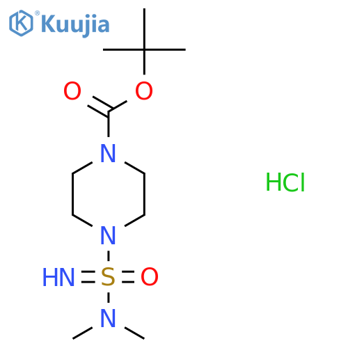 Tert-butyl 4-(dimethylaminosulfonimidoyl)piperazine-1-carboxylate;hydrochloride structure