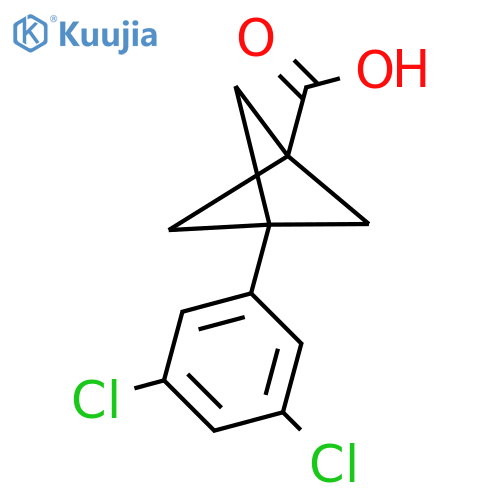 3-(3,5-Dichlorophenyl)bicyclo[1.1.1]pentane-1-carboxylic acid structure
