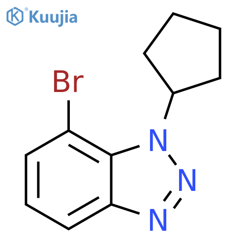 7-Bromo-1-cyclopentyl-1H-benzo[d][1,2,3]triazole structure