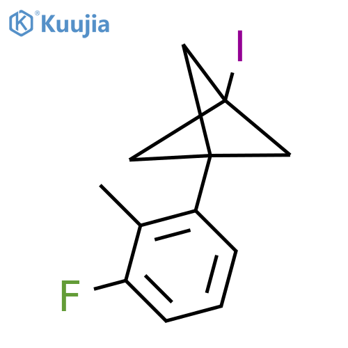 1-(3-Fluoro-2-methylphenyl)-3-iodobicyclo[1.1.1]pentane structure